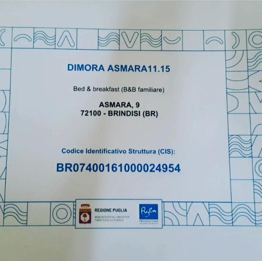 Dimora Asmara 11 15 Apartment บรินดิซิ ภายนอก รูปภาพ